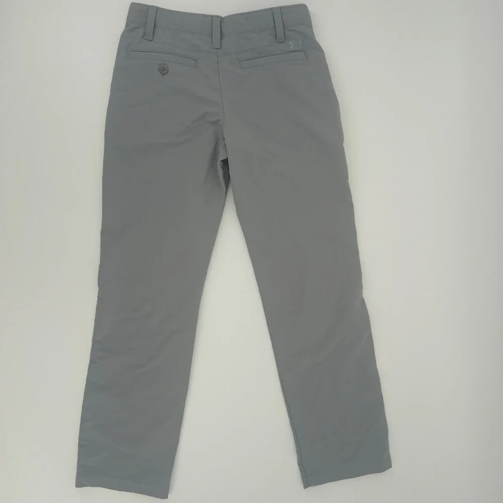 Under Armour Boys Gray Loose Golf Pants Performance Trousers 1290353 Size 10
